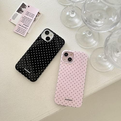 ⭐️⭐️Reownest Case for iPhone 12/iPhone 12 Pro, Soft TPU Protective Phone Case with Aesthetic Cute Dot Simple Design for Women Girls - Pink thumbnail 5