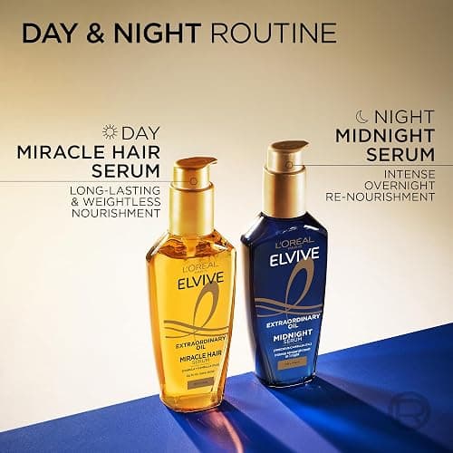 L'Oréal Paris Elvive Extraordinary Oil Miracle Hair Serum, Intense Nourishment, Up to 6x more Shine, up to 230° heat protection, suitable for all hair types, 100ml thumbnail 6