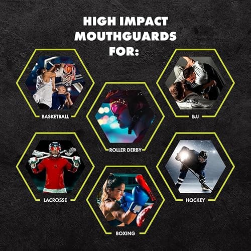 DAMAGE CONTROL High-Impact Mouth Guard – Sports Mouthguard for Boxing, Football, Hockey, Lacrosse & Basketball, Protects Teeth & Jaw, Protective Mouthpiece for Adults & Youth (Adult, Mexican Flag) thumbnail 3