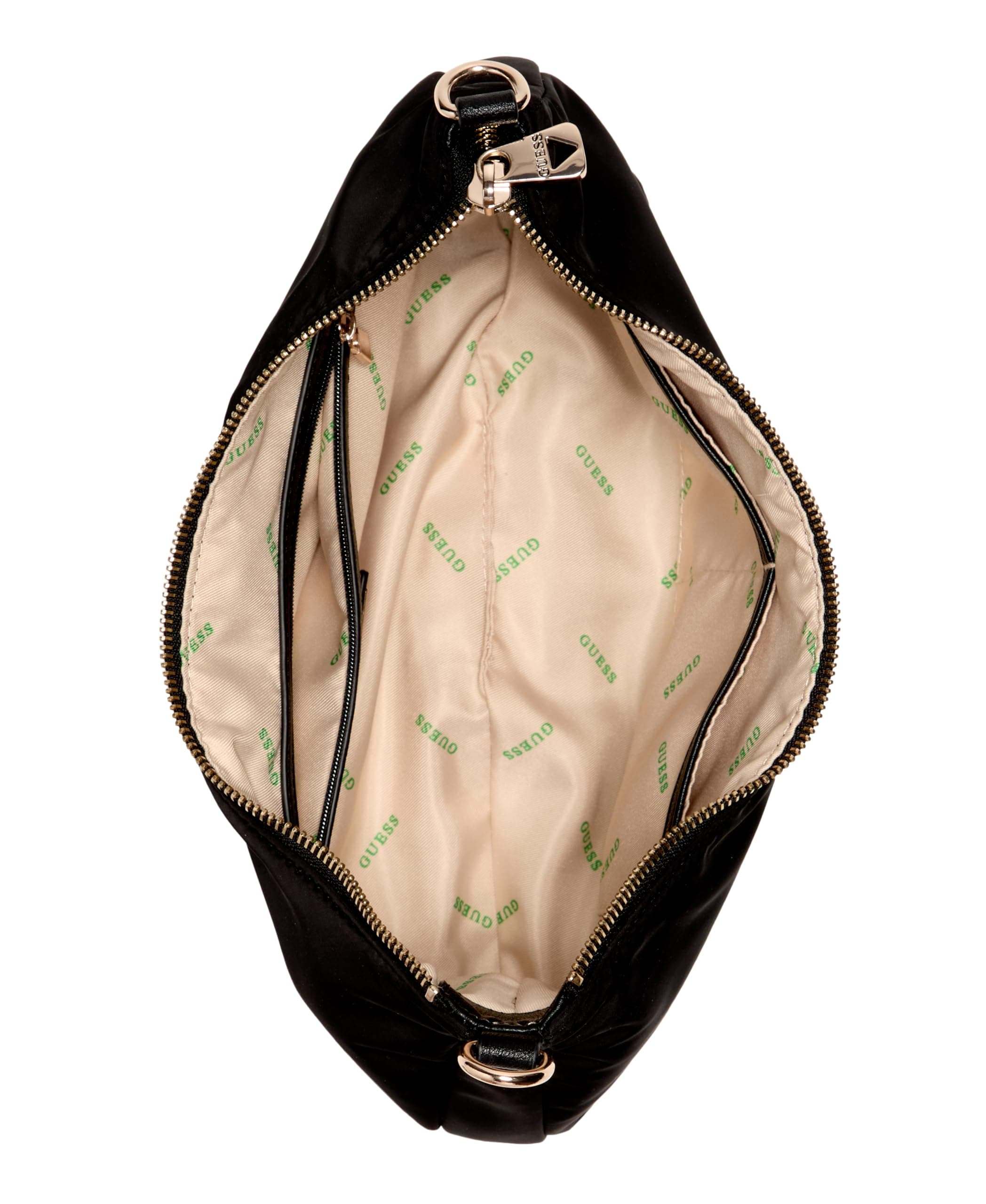 GUESS Gemma Hobo Bolso de hombro, Negro thumbnail 5