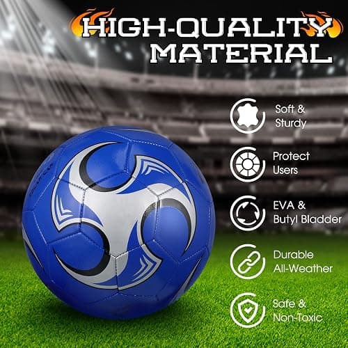 Supervitae 12 Pack Soccer Balls for Teen Adult Bulk Deflated Soccer Balls with Pump Outdoor and Indoor Training Practice Football for Back to School Sports Game Birthday Gift Party thumbnail 4