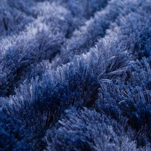 YUSOKI Long Faux Fur Twin Size Blanket,2 Layers,3.4lb for Bed Couch Home Décor Gifts Men (Navy Blue,60" x 80") thumbnail 8