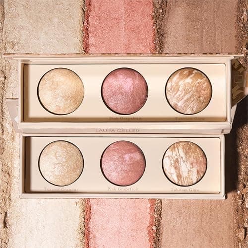 LAURA GELLER NEW YORK Geller's Greatest Lift-n-Glow Baked Trio Palette - Highlighter, Blush, Bronzer - All Skin Tones thumbnail 9