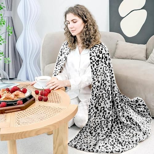 ZHIKU Warm Blanket Throw Soft Fleece Blankets Throw Blanket Lightweight 50"x60" thumbnail 6