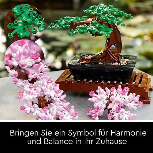 LEGO Botanicals Bonsai Baum Set für Erwachsene - Pflanzen Home Deko Set - DIY Projekt und entspannende kreative Aktivität - Geschenkidee für Frauen und Männer - Botanik Kollektion 10281 thumbnail 4