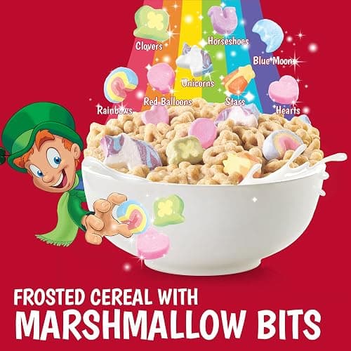 Lucky Charms with Marshmallows Breakfast Cereal Cup, Gluten Free, Single Serve Cereal, 1.7 oz (Pack of 12) thumbnail 3