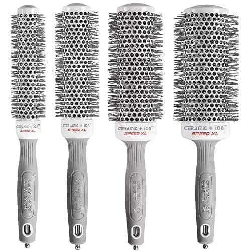 Olivia Garden Ceramic + Ion Speed XL - Extra-Long Round Thermal Hair Brush - Not Electrical - Professional Blowout Brush for Normal to Thick Hair - Image 1