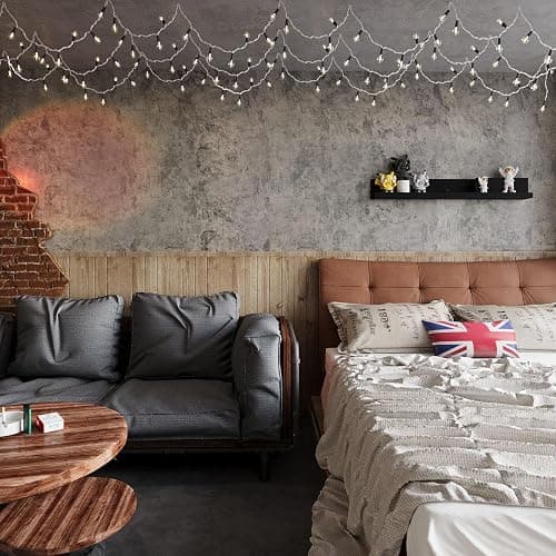 BAYYA Concrete Wallpaper Peel and Stick Grey/Brown/Beige Cement Contact Paper 15.8"x591" Industrial Style Self Adhesive Waterproof Removable Wall Covering Vinyl Film Furniture Stickers for Wall thumbnail 3