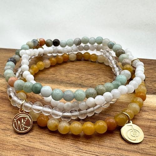 Wendy Kleiner Crystal Bracelet and Crystal Bracelet Stack – Healing Stone Beads – Small Size Beads - Spiritual Energy Jewelry – Elastic, Unisex, Gift-Ready thumbnail 5