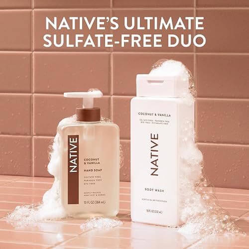 Native Body Wash for Women & Men, Coconut & Vanilla, 36 oz Pump Bottle, Sulfate-Free & Gentle for All Skin Types thumbnail 8