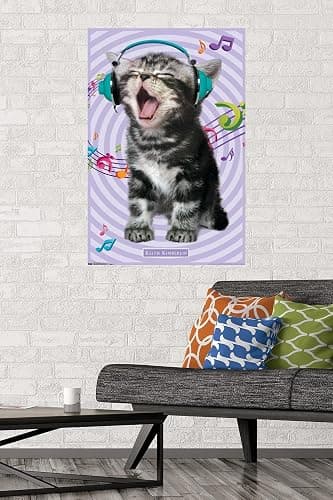 Trends International Keith Kimberlin - Kitten - Singing Wall Poster, 22.375" x 34", Premium Unframed Version thumbnail 2