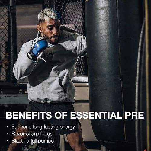 RAW Nutrition - Essential Pre - Chris Bumstead Pre Workout Formula, Sports Nutrition Pre-Workout Powders | Men & Womens Drink, Energy Powder for Working Out (Blue Raspberry) thumbnail 5