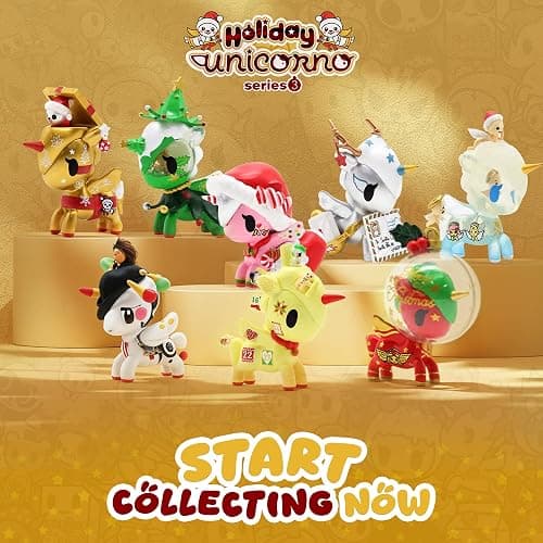 tokidoki - Holiday Unicorno Series 3 Blind Box – Collectible Mystery Figure – Cute Miniatures – Surprise Gift for Kids & Collectors – Random Unicorn Collectibles - 8 Pack thumbnail 7