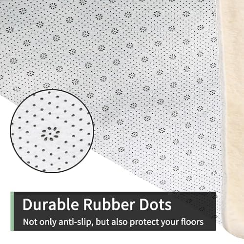 Sour Lemon Area Rugs 8x10 Living Room, Cream Large Area Rug Shag Shaggy Carpet Soft Plush Furry Bedside Rugs, Machine Washable Area Rugs for Bedroom Kids Girls Boys Home Decor Anti Slip thumbnail 4