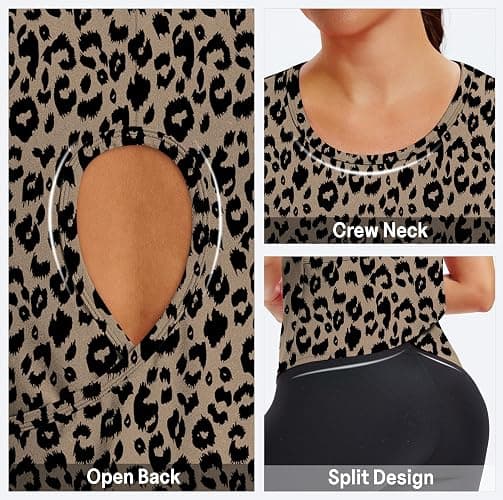 Alaroo Womens Workout Tank Tops Sleeveless Short Shirts for Sport Athletic Yoga Running Gym Loose Crop 2026 thumbnail 5
