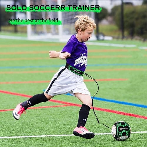 Soccer/Volleyball/Rugby Trainer, Football Kick Throw Solo Practice Training Aid Control Skills Adjustable Waist Belt for Kids Adults thumbnail 7