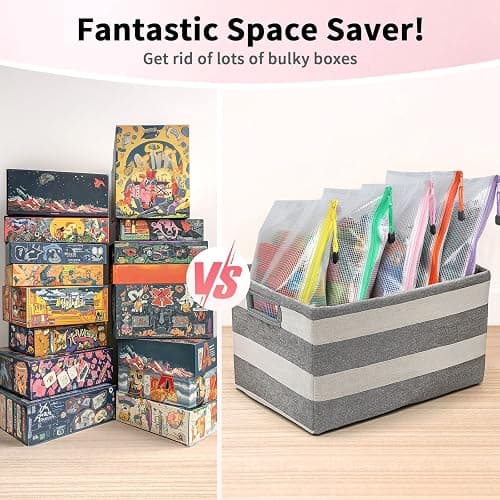 Umriox Zipper Pouch, 16.9x12.4 in (12 Colors, 12 Packs), Extra Large Zipper Bags, Waterproof Bags for Office Supplies, Puzzles, Board Game Storage & Cross Stitch Projects thumbnail 5
