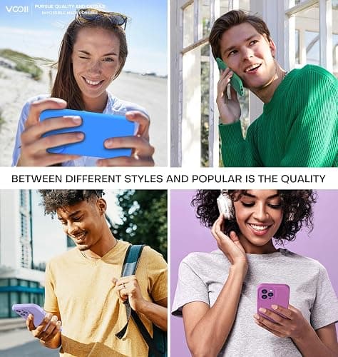 Vooii Compatible with iPhone 15 Pro Max Case, Upgraded Premium Silicone, [Camera Protection] [Soft Anti-Scratch Microfiber Lining] Shockproof Phone Case for iPhone 15 Pro Max 6.7 inch - Light Purple thumbnail 6