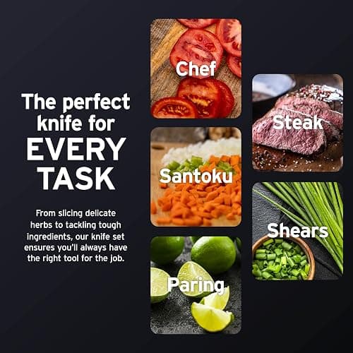 Ninja NeverDull® 10-Piece Premium German Stainless Steel Knife Set, Space-Saving Removeable Sharpener, 10-Year Guarantee, Razor Sharp Knives, NeverDull Technology, NK32010SD1, Stone thumbnail 9