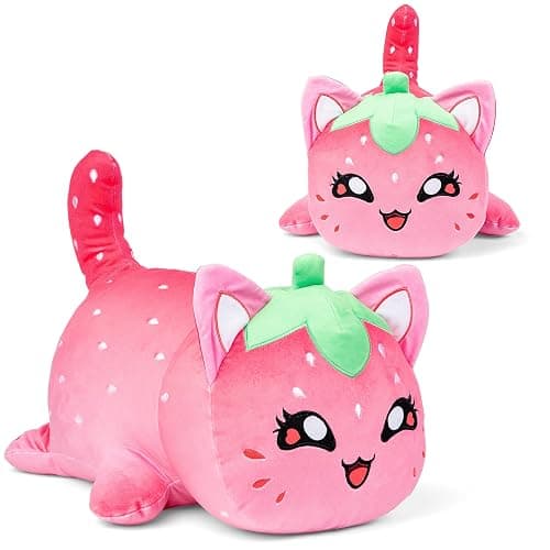 Aphmau MeeMeow Jumbo Plush; Strawberry Jumbo Plush, YouTube Gaming Channel, Official Merch - Image 1