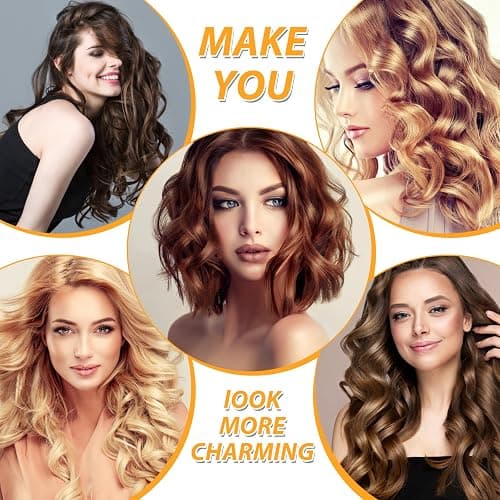 39PCS Self Grip Hair Rollers Curlers 3 Sizes Black Hair Roller 2.5in, 1.9in, 1.4in, Jumbo Hair Roller with 12PCS Duckbill Clips Hair Rollers for Long Medium Short Thick Fine Volume Bangs Hair thumbnail 5