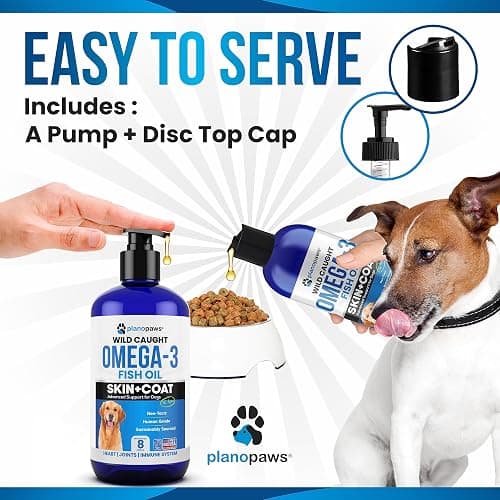 Omega 3 Fish Oil for Dogs - Better Than Salmon Oil - Dog Fish Oil Supplement to Reduce Shedding & Itching - Supports Joints, Brain, and Heart Health - Skin and Coat Supplement - Liquid Fish Oil thumbnail 5