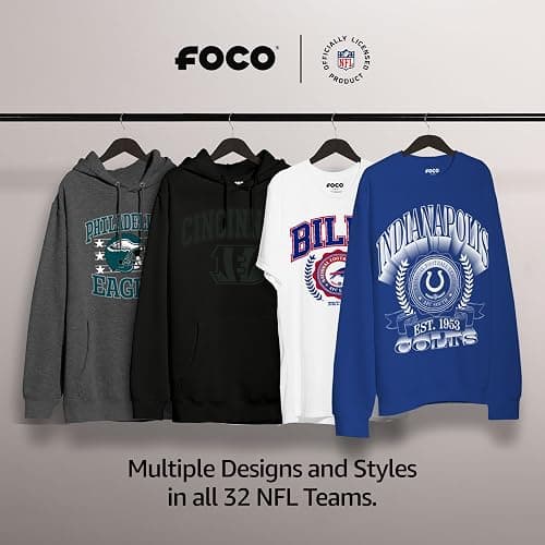 FOCO Mens NFL Team Logo Holiday Crew Neck Sweatshirt thumbnail 5