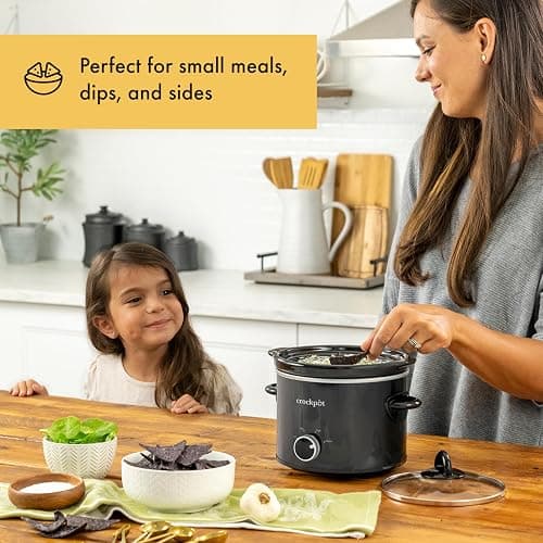Crockpot 2-Quart Classic Slow Cooker Small Slow Cooker Black thumbnail 2