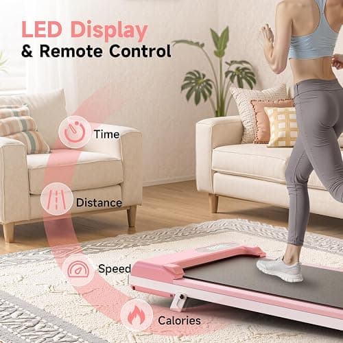 Walking Pad Treadmill, Under Desk Treadmill for Home & Office, Wide Running Belt, Remote Control, Installation Free, Easy to Move, 300 LB Capacity thumbnail 7