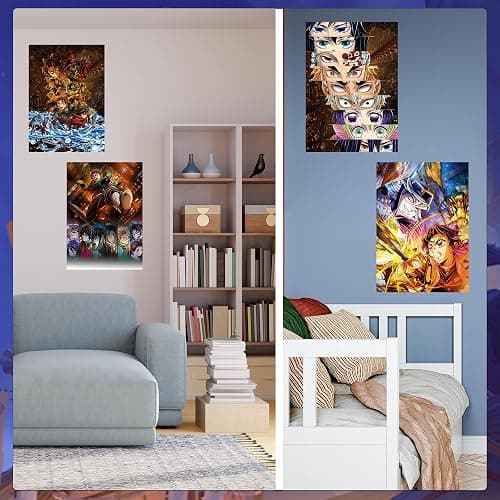 Babymiu Anime Wall Poster 8-Pack 11.5 x 16.5 INCH.Gifts Merch Party Supplies Unframed Version HD Printing Poster for Kids Room Club Wall Art Decor thumbnail 6