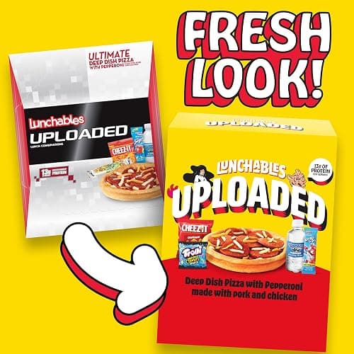 Lunchables Uploaded Deep Dish Pizza with Pepperoni Snack Kit, 15.12 oz Box thumbnail 4