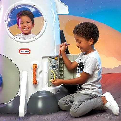 Little Tikes Adventure Rocket Realistic Space Astronaut Pretend Role Play for Kids, Boys, Girls, 2-6 Years Old thumbnail 7