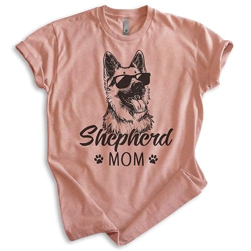EVERTREE CLOTHING Shepherd Mom T-Shirt, Unisex Women's Shirt, German Shepherd Owner, Best Dog Mom Gift - Image 1