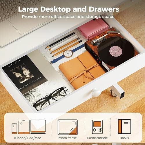 Small Standing Desk Adjustable Height Small Computer Desk Mobile Portable Rolling Laptop Table with Wheels 32" Computer Workstation Sit Stand Desks Portable Standing Table Treadmill desks thumbnail 8