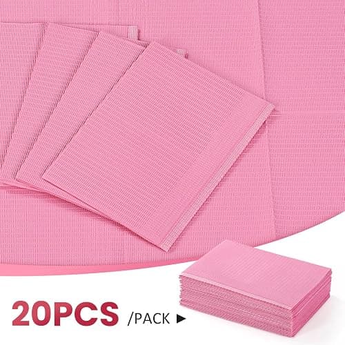 Etercycle Disposable Nail Mats - 50Pcs Fordable Nail Art Table Mats for Table Acrylic Nail Practice Sheet, 3 Ply Waterproof 13" X 18" Clean Pads Nail Art Accessories (Pink) thumbnail 6