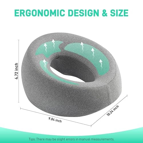 DabaTag Face Down Pillow Massage Headrest for Bed, Face Pillow for Stomach Sleeping, Face Cradle, Massage/BBL Pillow After Surgery Post Eye Surgery Recovery thumbnail 2
