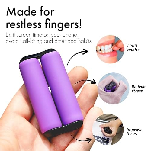 ONO Roller - Handheld Fidget Toy for Adults | Help Relieve Stress, Anxiety, Tension | Promotes Focus, Clarity | Compact, Portable Design (Junior Size/ABS Plastic, Purple) thumbnail 6