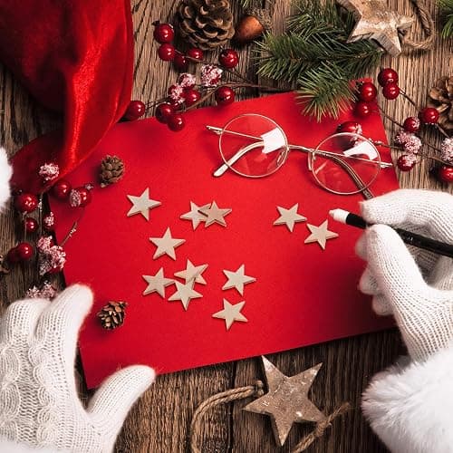 Gejoy 500 Pcs Wooden Stars Unfinished Stars Pieces Blank Wooden Cutouts Ornaments for Craft Memorial Day Independence 4th of July Patriotic Project and Decoration(1 Inch) thumbnail 2