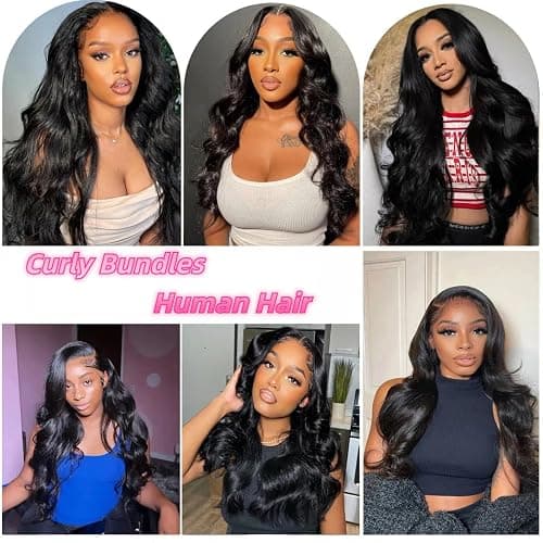 Body Wave Bundles Human Hair 12A Human Hair Bundles 18 20 22 IN 100% Unprocessed Brazilian Virgin Hair 3 Bundles Double Weft Hair Extensions Real Human Hair Natural Black For Woman 18 20 22 IN thumbnail 6