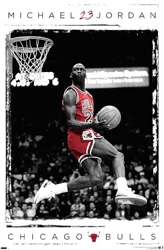Trends International Michael Jordan - Dunk Wall Poster, 22.375" x 34", Unframed Version - Image 1
