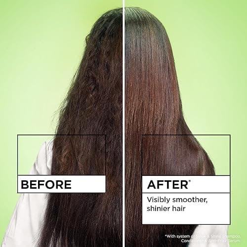 Garnier Fructis Sleek & Shine Anti-Frizz Serum for Frizzy, Dry Hair, Argan Oil, 5.1 Fl Oz, 1 Count (Packaging May Vary) thumbnail 3