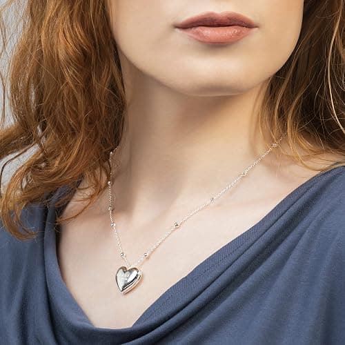 RADLEY Ladies Silver Plated Bobble Chain Heart Locket Necklace RYJ2329S thumbnail 5