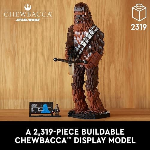 LEGO Star Wars Chewbacca, Buildable Star Wars Collectible for Adults, Build and Display Chewbacca Collectible, Fun Star Wars Gift for Teens, Adults or Any Star Wars Original Trilogy Fan, 75371 thumbnail 3