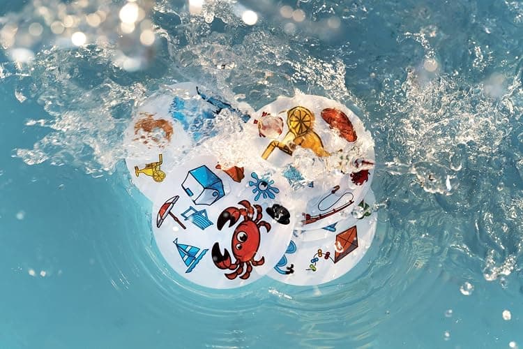 Asmodee Spot It! Waterproof (2024 Refresh) - Eco-Blister Edition, 5-in-1 Visual Perception Game for Quick Reflexes and Family Fun, Ages 6+, 2-8 Players, 10 Minute Playtime thumbnail 2