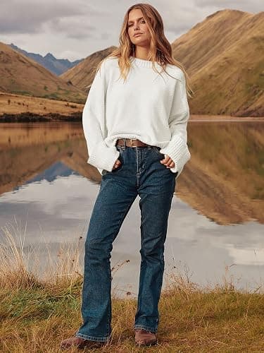 ANRABESS Women's Oversized Sweaters 2025 Long Sleeve Fuzzy Knit Casual Chunky Pullover Sweater Fall Outfits Clothes thumbnail 7