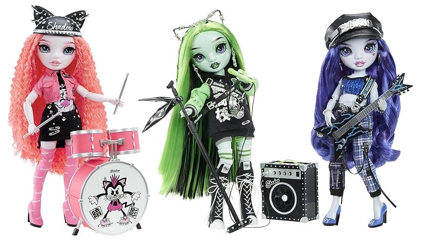 Rainbow Vision Shadow High Neon Shadow- Harley Limestone (Neon Green) Posable Fashion Doll. 2 Designer Outfits to Mix & Match, Rock Band Accessories Playset, Great Toy Gift Kids 6-12 Years & Collector thumbnail 8