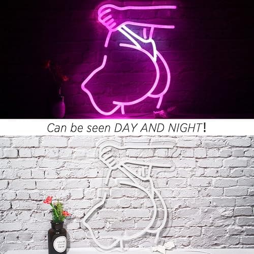 Frauen Neon Schild, Lady Neon Licht, kreative Kunst Neon Schild für Wand Dekor, Sexy Led Schild mit USB-betrieben für Mädchen Zimmer, Bar, Mann Höhle, Schlafzimmer thumbnail 3