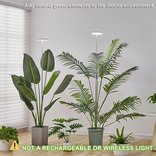 Plant Grow Light,yadoker LED Growing Light Full Spectrum for Indoor Plants,Height Adjustable, Automatic Timer, 5V Low Safe Voltage,Idea for Large Plant Light thumbnail 2