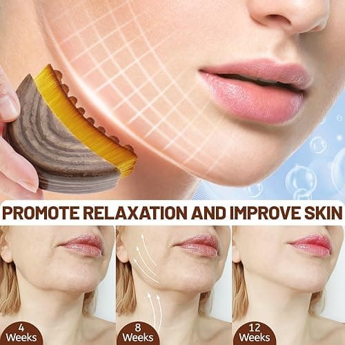 New Lymphatic Contour Face Brush,Lymphatic Drainage Massager for Chin & Neck,Ultra-Soft Bristles Suitable for All Skin Types,Portable Ergonomic Beauty Tool with Travel Case（1 Pcs） thumbnail 5