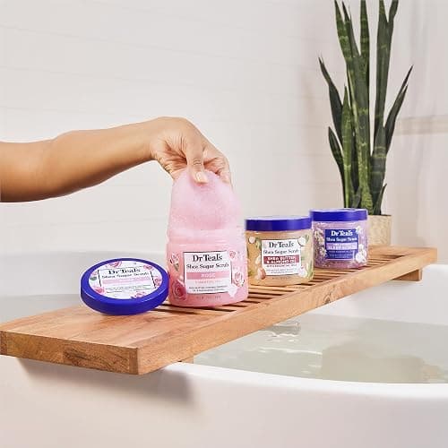 Dr Teal's Shea Sugar Body Scrub, Shea Butter with Almond Oil & Essential Oils, 19 oz (Pack of 3) thumbnail 6